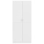 Armario de madera contrachapada blanco 80x52x180 cm