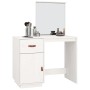 Mesa tocador de madera maciza de pino blanca 95x50x134 cm