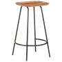 Taburetes de cocina 2 unidades madera maciza de acacia