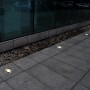 Luces de suelo de exterior redondas 12 unidades