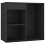 Tocador con LED y armario madera contrachapada negro