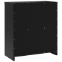 Armario archivador de acero negro 79x40x90 cm