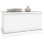 Baúl de almacenaje madera contrachapada blanco 70x40x38 cm