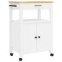 Carrito de cocina MONZA madera maciza de pino 60x40x90 cm