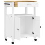 Carrito de cocina MONZA madera maciza de pino 60x40x90 cm