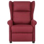 Sillón de masaje de tela rojo tinto