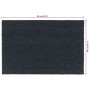 Felpudos 5 unidades fibra de coco gris oscuro 40x60 cm