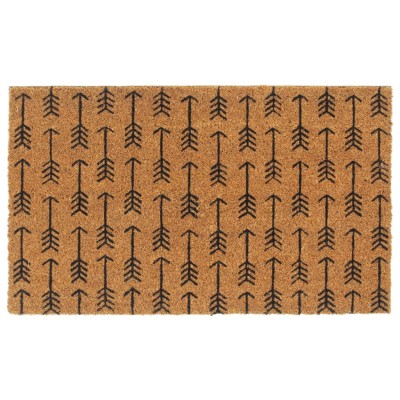 Felpudo de fibra de coco copetuda 45x75 cm
