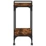 Carrito cocina madera ingeniería roble ahumado 60,5x31x72,5 cm