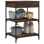 Carrito de cocina madera ingeniería marrón roble 60x48x89,5 cm