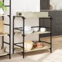 Carrito de cocina madera ingeniería roble Sonoma 81,5x41x92,5cm