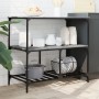 Carrito de cocina madera ingeniería gris Sonoma 100x50x95 cm