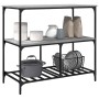 Carrito de cocina madera ingeniería gris Sonoma 100x50x95 cm