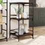 Carrito de cocina madera ingeniería roble marrón 60,5x50x105cm