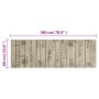 Alfombra de cocina lavable terciopelo estampado valla 60x180 cm