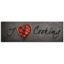 Alfombra de cocina lavable terciopelo texto Cooking 60x180 cm