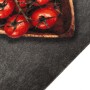 Alfombra de cocina lavable terciopelo texto Cooking 60x180 cm