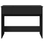 Tocador con espejo negro 100x45x76 cm