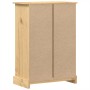 Cómoda cajonera Corona madera maciza de pino 80x43x114 cm