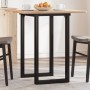 Patas de mesa de comedor estructura O acero 60x40x73 cm
