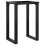 Patas de mesa de comedor estructura O acero 60x40x73 cm