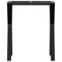 Patas de mesa de comedor estructura Y acero 60x40x73 cm