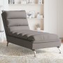 Sofá diván con cojines tela gris taupe