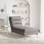 Sofá diván con cojines tela gris taupe