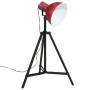 Lámpara de pie rojo desgastado 25 W E27 61x61x90/150 cm