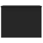 Caja de almacenaje madera de ingeniería negro 60x42x46 cm