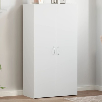 Armario archivador madera de ingeniería blanco 60x32x115 cm