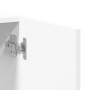 Armario archivador madera de ingeniería blanco 60x32x115 cm