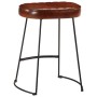 Taburetes de bar 2 uds marrón oscuro 40x29,5x53 cm