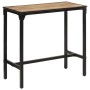 Mesa de bar madera maciza de mango rugoso 110x55x107 cm