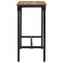 Mesa de bar madera maciza de mango rugoso 110x55x107 cm