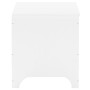 Caja de almacenaje y tapa RANA madera maciza blanca 80x49x54 cm