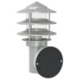 Apliques de exterior con sensor 2 unidades acero inoxidable