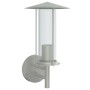Aplique de exterior de acero inoxidable plateado