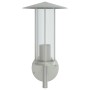 Aplique de exterior de acero inoxidable plateado