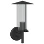 Aplique de exterior de acero inoxidable negro