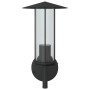 Aplique de exterior de acero inoxidable negro