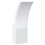 Lámparas de pared LED de exterior 2 uds aluminio fundido blanco