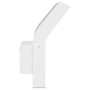 Lámparas de pared LED de exterior 2 uds aluminio fundido blanco