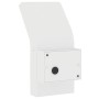 Lámparas de pared LED de exterior 2 uds aluminio fundido blanco