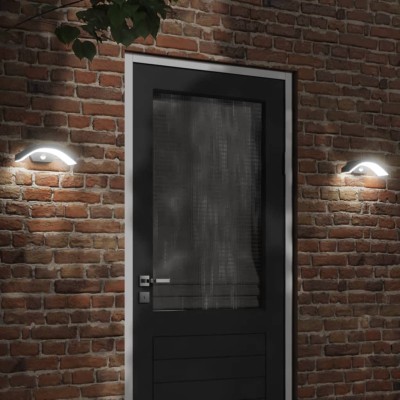 Lámpara de pared de exterior LED aluminio fundido negro