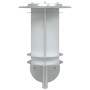 Aplique de exterior de acero inoxidable plateado