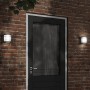 Apliques de exterior 2 unidades acero inoxidable negro