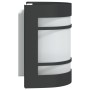 Apliques de exterior 2 unidades acero inoxidable negro