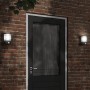 Apliques de exterior con sensor 2 uds acero inoxidable negro