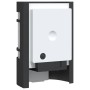 Apliques de exterior con sensor 2 uds acero inoxidable negro